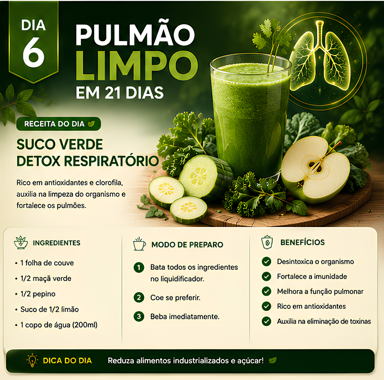 Receita brinde do dia 6